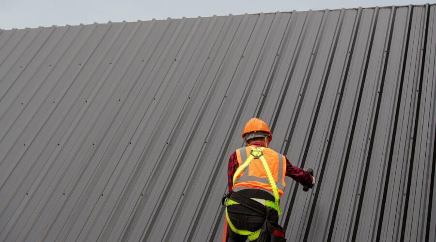 Professional metal roof installation services in Hope, MN